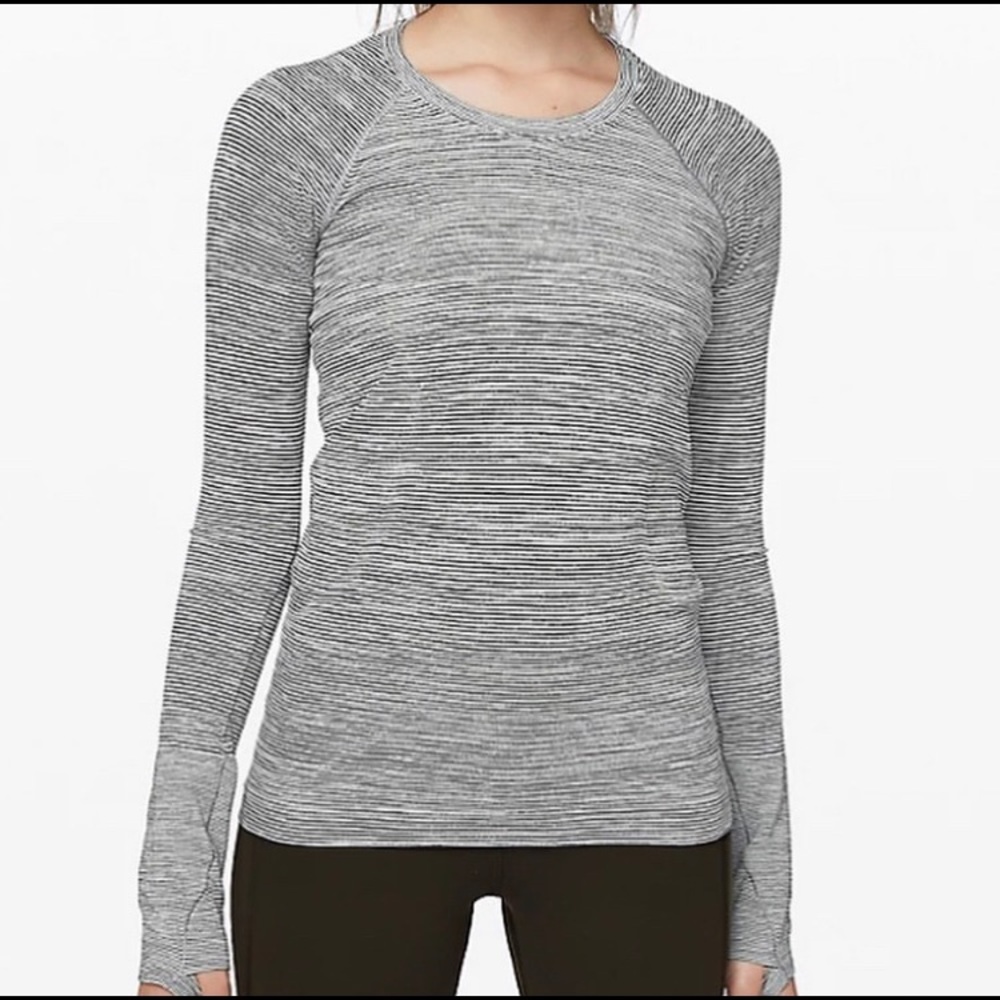 relaxed striped lulu lemon shirt